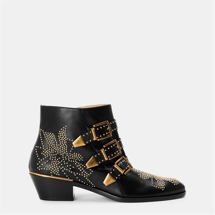 Chloe Women's Black Susan Short Ankle Boots - Size 5