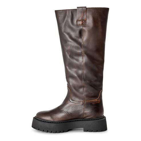 STEVE MADDEN - Women's Sonar Leather Block-Heel Knee High Boots