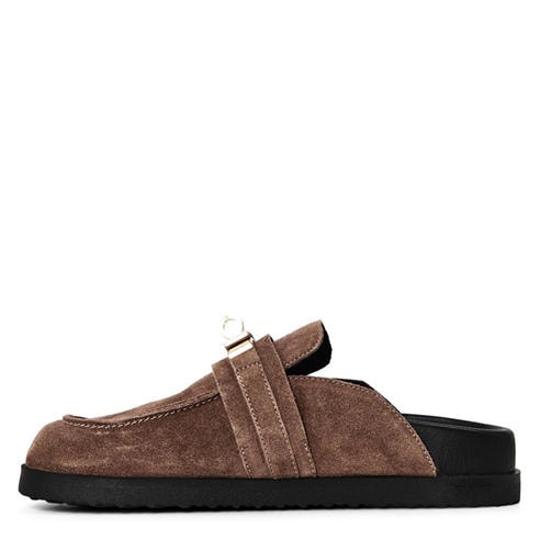 NOKWOL - Women's Tammy Suede Flat Mule
