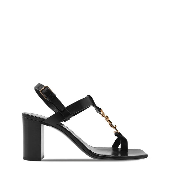 Saint Laurent Women's Black Cassandra Sandal - Size 6