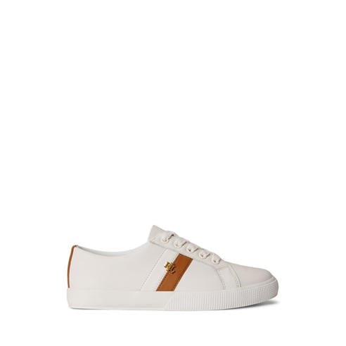 Lauren by Ralph Lauren - Women's Janson Leather Court Trainers