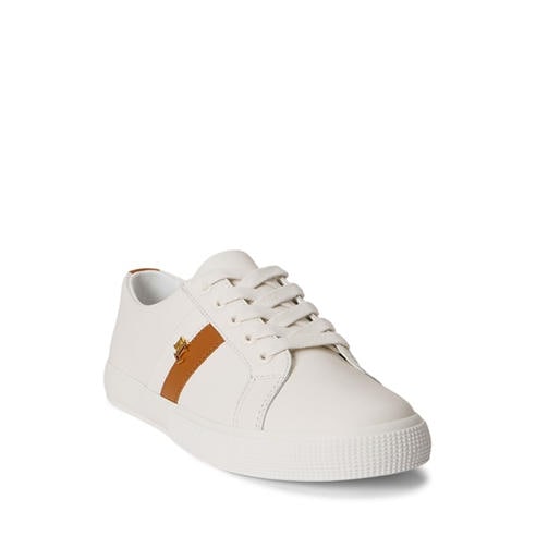 Lauren by Ralph Lauren - Women's Janson Leather Court Trainers