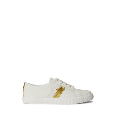 Lauren by Ralph Lauren - Women's Janson Leather Court Trainers