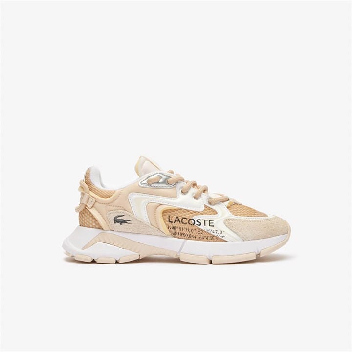 Lacoste Women's Beige L003 Neo Trainers Size 3.5
