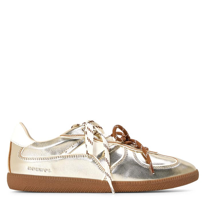Nokwol Women's August Low-top Trainers In Gold