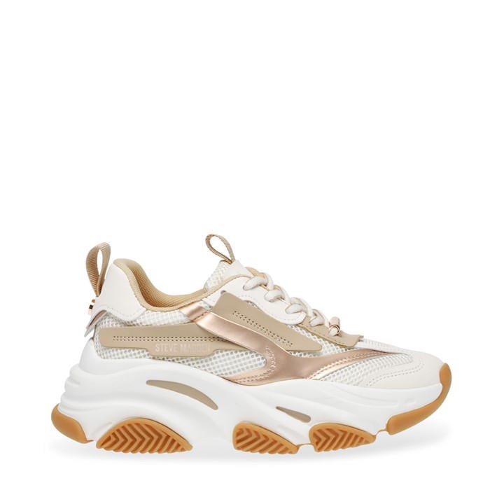 Steve Madden Women's Beige Possession Chunky Trainers