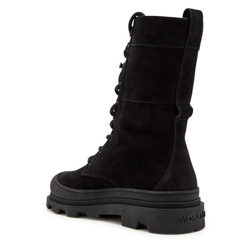 Moncler - Women's Vera Suede Lace-Up Flat Ankle Boots