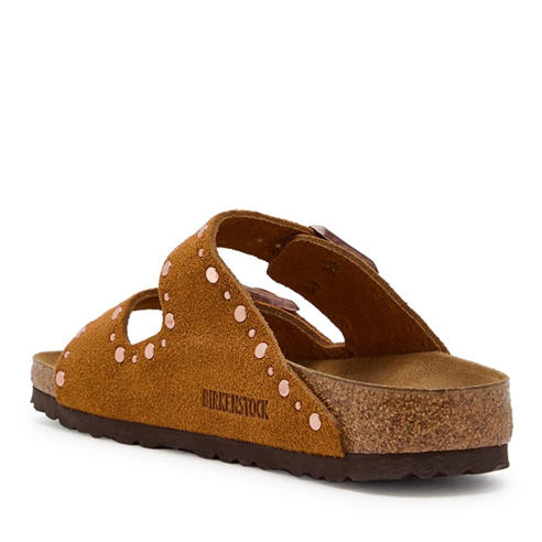 Birkenstock - Women's Arizona Rivet Suede Flat Sandals