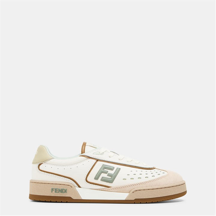 Fendi Women's Beige Ff Match Trainers - Size 3