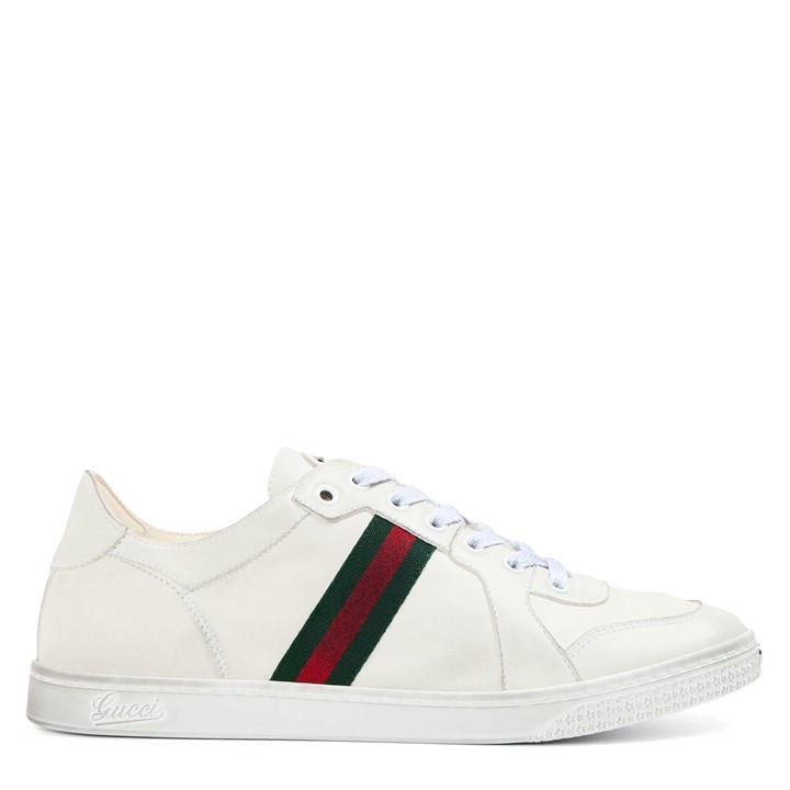 Gucci Women's White Low-Top Trainers - Size 5
