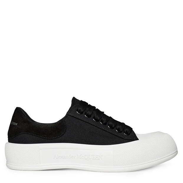 ALEXANDER MCQUEEN Deck Lace Up Plimsoll Trainers,All Products : American Fashion Style Bags On Sale