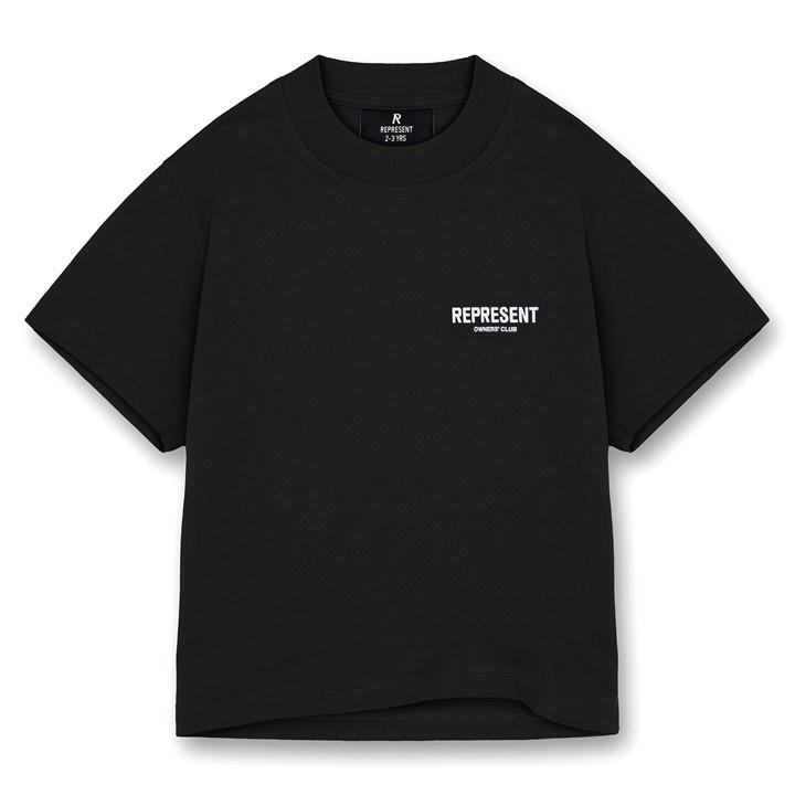 Represent Unisex Kids Black Infants' Logo Cotton Mini Owners Club T-Shirt