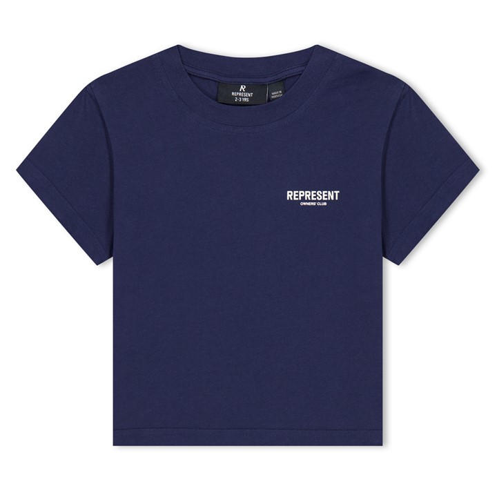 Represent Unisex Kids Blue Infants' Logo Cotton Mini Owners Club T-Shirt