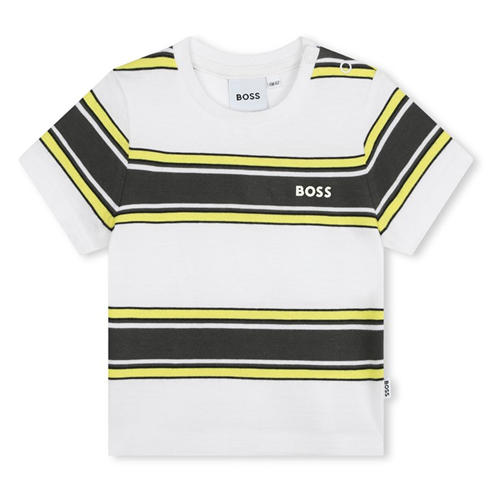 Boss - Kids' Striped Crew Neck Short Sleeve T-Shirt