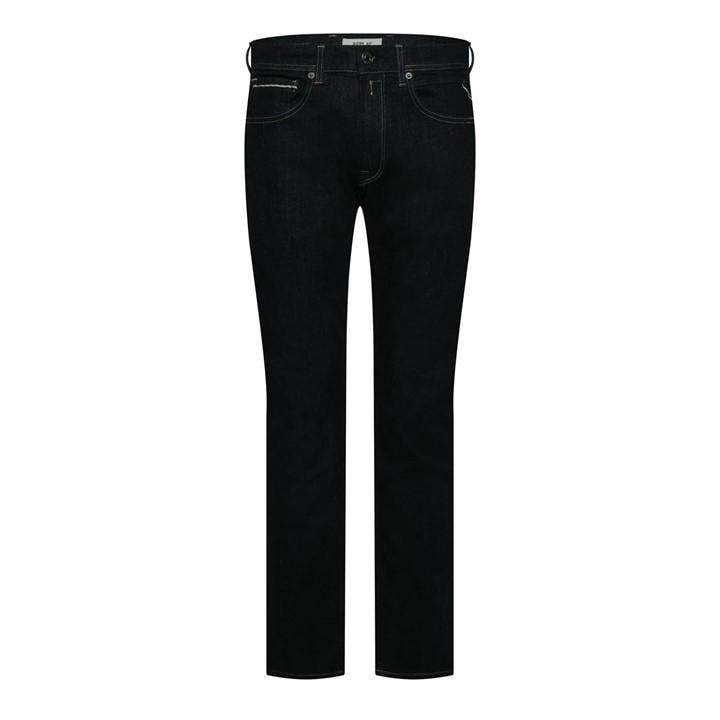 Replay Men's Blue Grover Straight-Fit Jeans