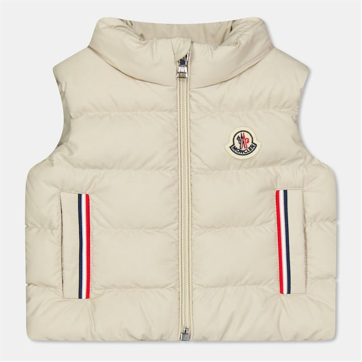 Moncler Boys Beige Buang Vest In54 Size 9 - 12 Months