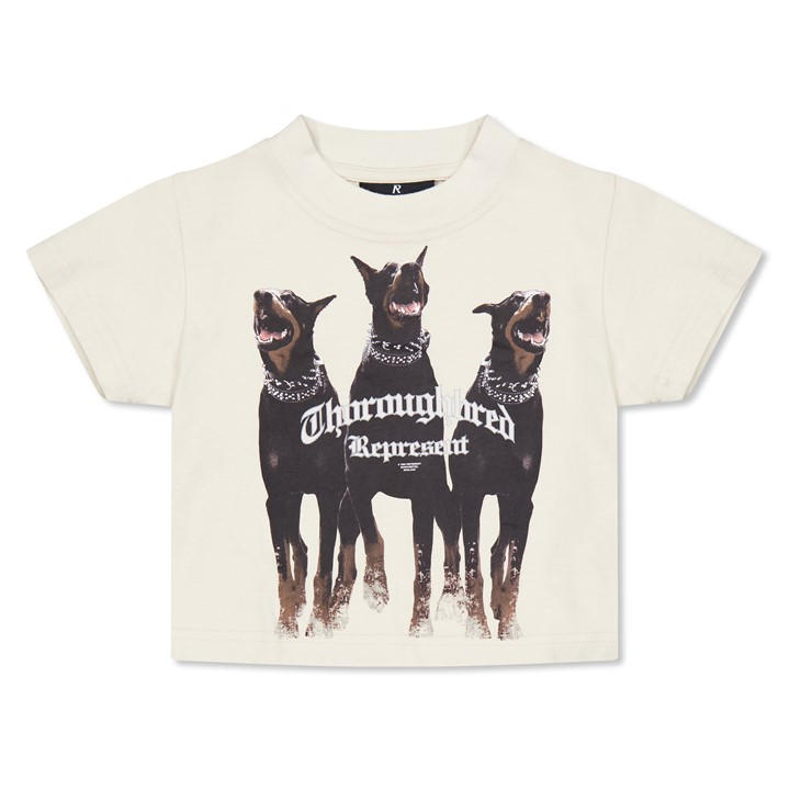 Represent Unisex Kids White Infants' Graphic Cotton Thoroughbred T-Shirt