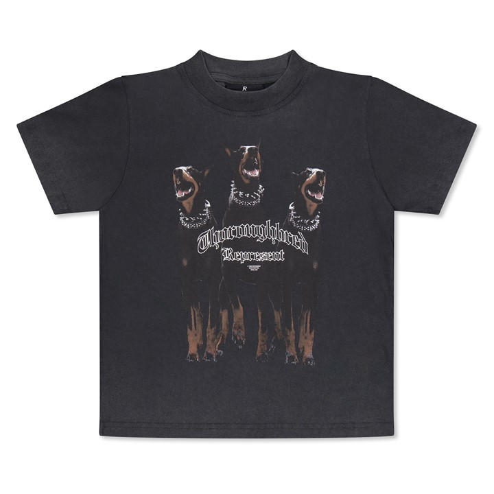 Represent Unisex Kids Black Infants' Graphic Cotton Thoroughbred T-Shirt