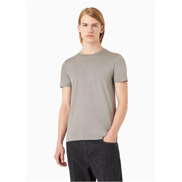 Emporio Armani Men's Grey T-Shirt - S