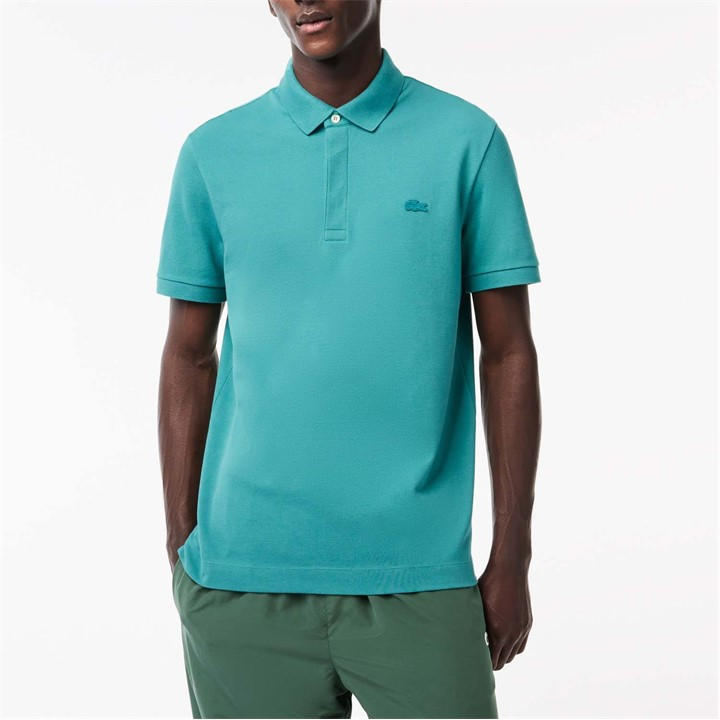 Lacoste Men's Green Regular Fit Paris Stretch Piqu¿ Polo Shirt Small