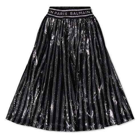 BALMAIN - Logo Pleated Skirt Infants