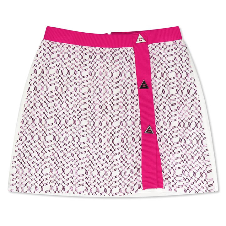 Missoni Girls Pink Kids' Geometric Print Sequin Mini Skirt