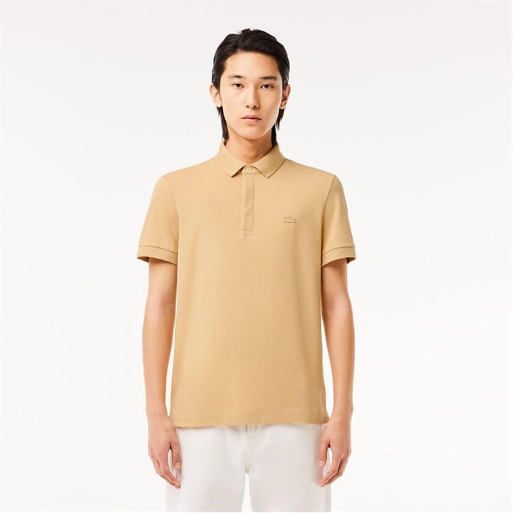 Lacoste Men's Beige Regular-Fit Paris Stretch Piqu¿ Polo Shirt 3XL