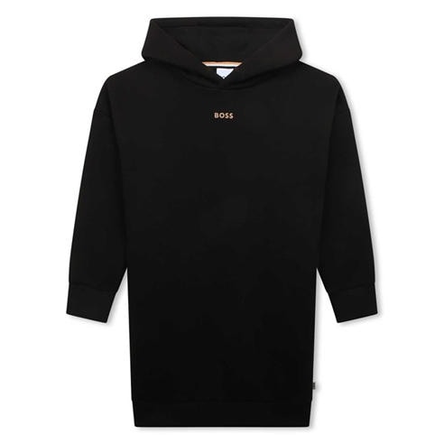 Boss - Kids' Logo Over the Head Hoodie Dress