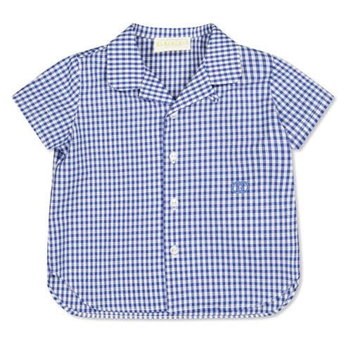 GUCCI - Kids' Oxford Short Sleeve Shirt