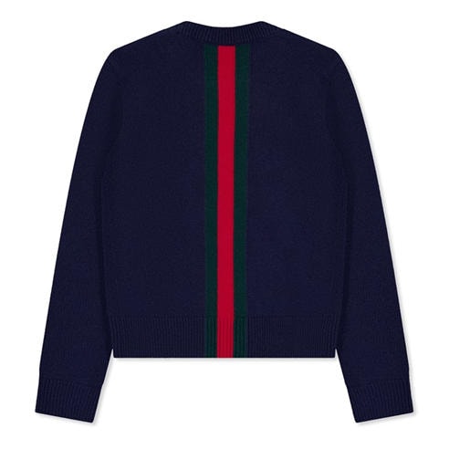 GUCCI - Kids' Wool Long-Sleeve Crew-Neck Jumper