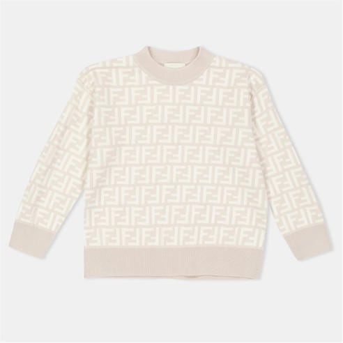 FENDI - Unisex Kids' All Over Print Knitted Top