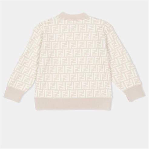 FENDI - Unisex Kids' All Over Print Knitted Top