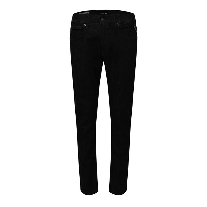 Replay Men's Blue Grover Straight-Fit Jeans