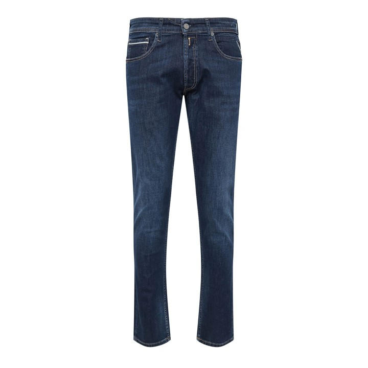Replay Men's Blue Grover Straight-Fit Jeans
