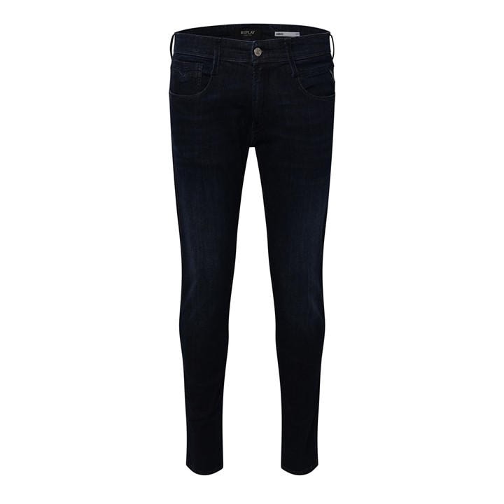 Replay Men's Blue Anbass Slim-Fit Jeans