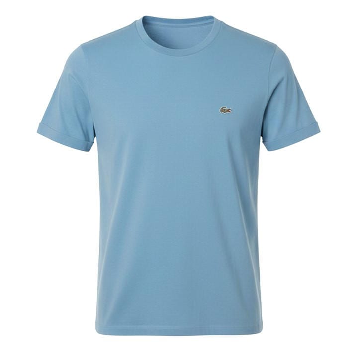 Lacoste Men's Blue Cotton Pima T-Shirt - XL