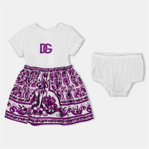 DOLCE AND GABBANA - Kids' Logo Relaxed Fit T-Shirt Dress