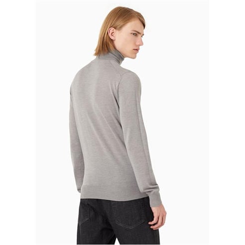 Emporio Armani - Men's Wool Funnel-Neck Long-Sleeve Jumper