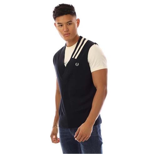 Fred Perry - V-Neck Broken Tipped Tank Top