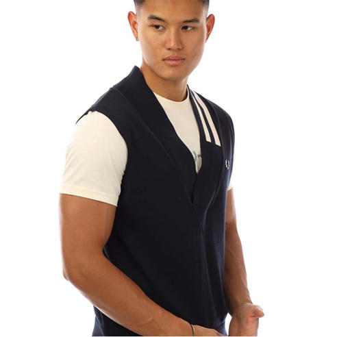 Fred Perry - V-Neck Broken Tipped Tank Top