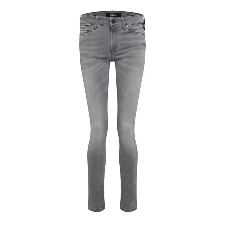 Replay Women's Grey New Luz Skinny-Fit Jeans