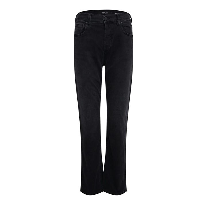 Replay Women's Black Maijke Straight-Fit Jeans
