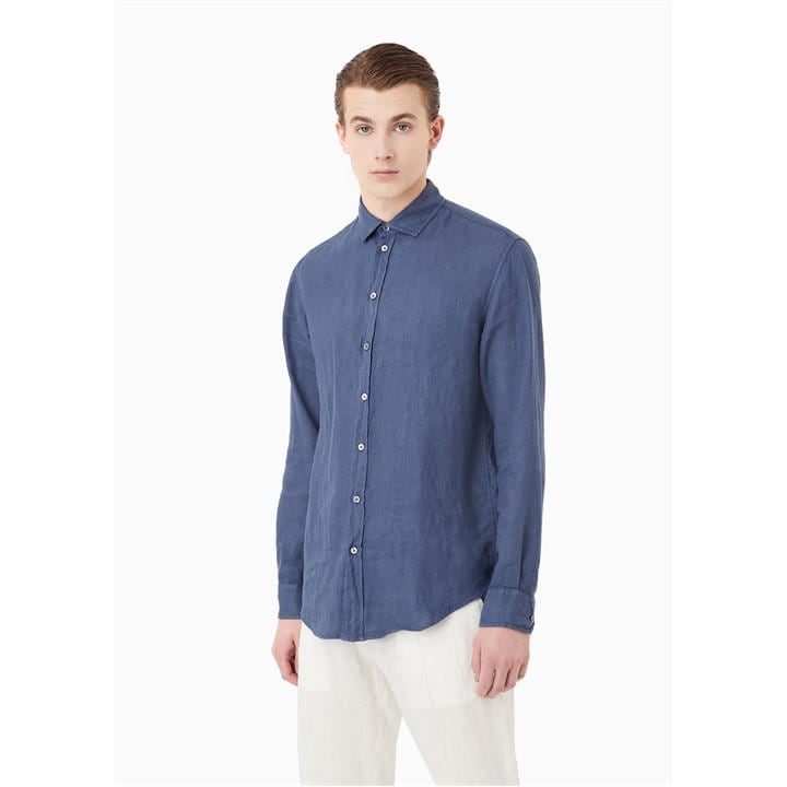 Emporio Armani Men's Blue Shirt