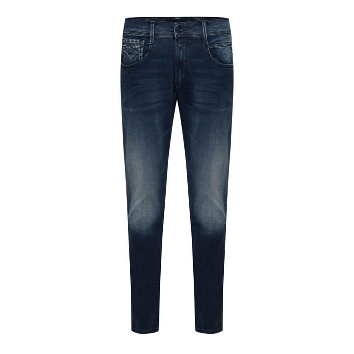Replay Men's Blue Anbass Slim-Fit Jeans