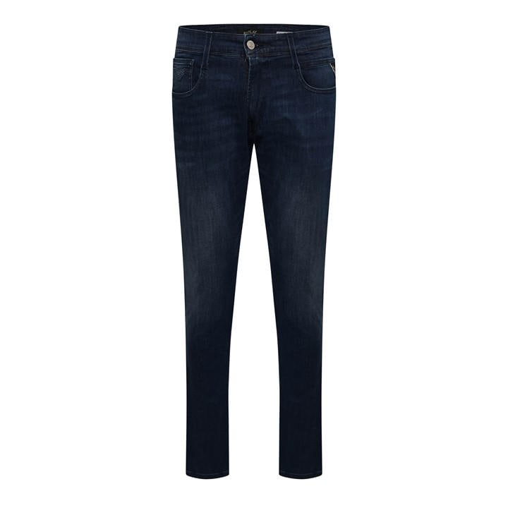 Replay Men's Blue Anbass Slim-Fit Jeans