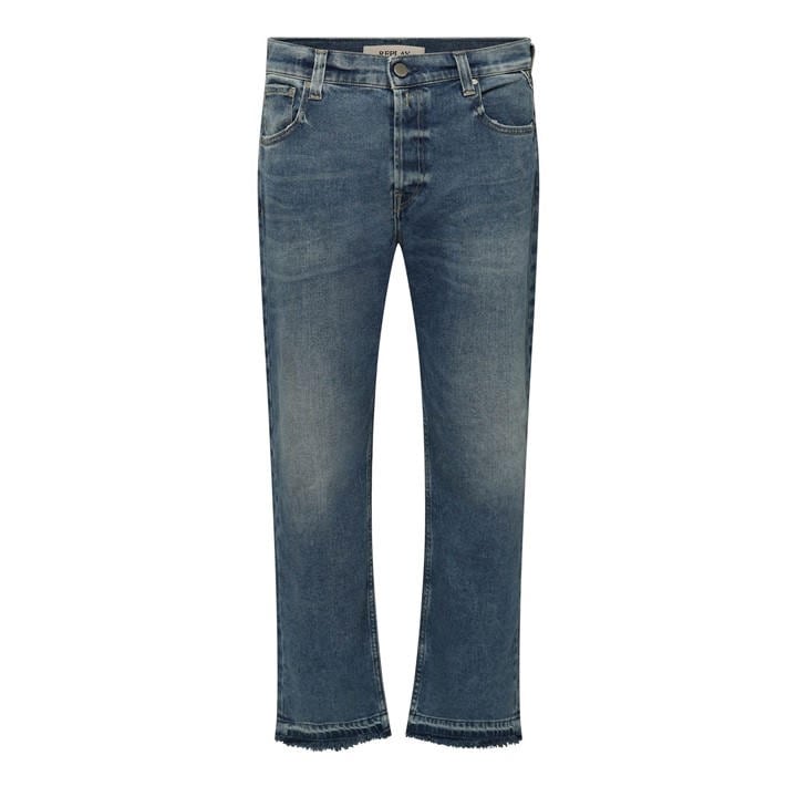 Replay Women's Blue Maijke Straight-Fit Jeans
