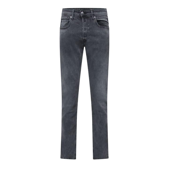 Replay Men's Grey Grover Straight-Fit Jeans