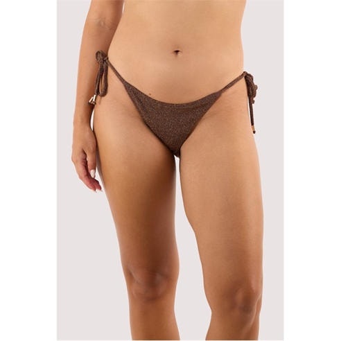 Wolf and Whistle - Amber Bronze Tie Side Bikini Bottom