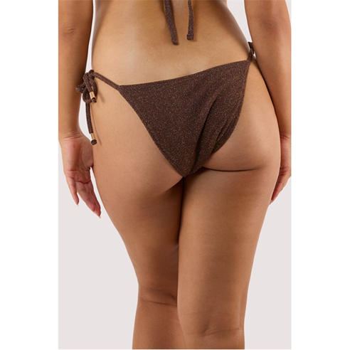 Wolf and Whistle - Amber Bronze Tie Side Bikini Bottom