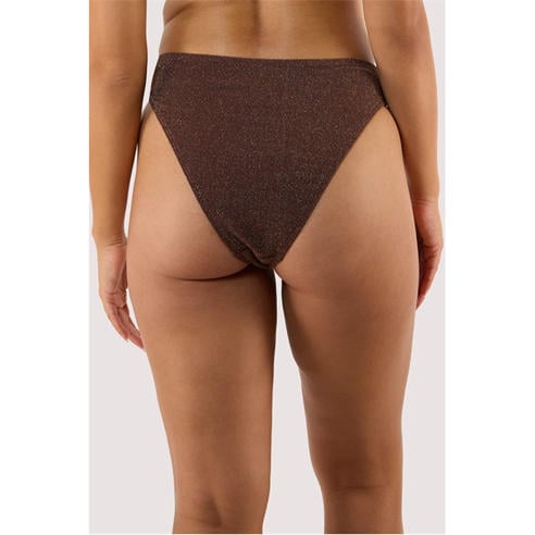 Wolf and Whistle - Amber Bronze High Waist Leg Bikini Bottom